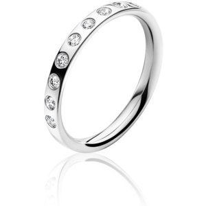 Magic 18 Karat Hvidguld Ring fra Georg Jensen med Diamanter 0,18 Carat TW/VS