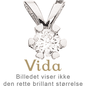 Vida Vedhæng 0,25 ct. i 14 Karat Hvidguld fra Scrouples