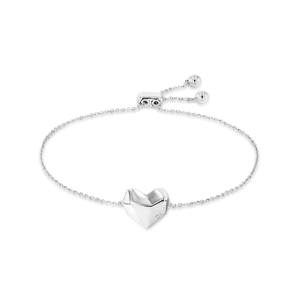 Faceted Heart Bracelet Rustfri Stål Armbånd fra Calvin Klein
