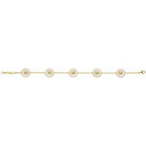 GEORG JENSEN FORGYLDT DAISY ARMBÅND 18,5CM