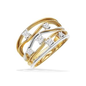 Scrouples 14 Karat Guld Ring med Hvidguld og Brillanter 0,31 Carat H-W-SI