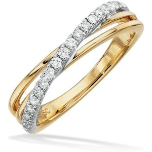 14 Karat Guld Ring fra Scrouples med Hvidguld og Brillanter 0,20 Carat H-W/SI