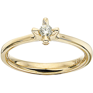 Primo Amore Ring 0,10 ct. i 9 Karat Guld fra Scrouples