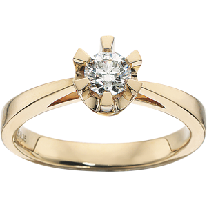 Prinsesse Ring 0,35 ct. i 14 Karat Guld fra Scrouples