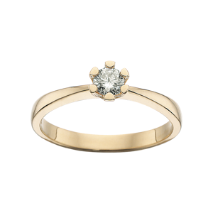 Scrouples Vida Ring i 14 Karat Guld med Diamant 0,20 Carat H-W/P1