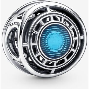 Pandora Moments Marvel Avengers Iron Man Arc Reactor Sterling Sølv Vedhæng med Blå Emalje