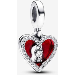 Moments Heart Lock Sterling Sølv Charm fra Pandora