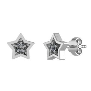 Smykkekæden Stjerne Sterling Sølv Ørestikker DMB0295S