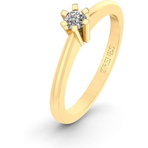 Henrik Ørsnes Design 14 KT GULDRING MED BRILLANTER 0,05 CT W/SI