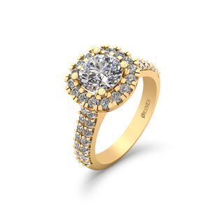 Henrik Ørsnes Design 14 Karat Guld Ring med Diamanter 1,28 Carat TW/SI