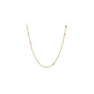 Rainbow Necklace Forgyldt Sølv Halskæde fra Pernille Corydon med Sten