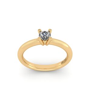 14 Karat Guld Ring fra Henrik Ørsnes Design med Brillant 0,14 Carat W/SI