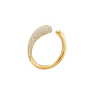 Mini Mercy 18 Karat Guld Ring fra Georg Jensen med Diamanter 0,53 Carat TW/VS