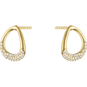 Offspring Earstud 18 Karat Guld Øreringe fra Georg Jensen med Brillanter 0,19 Carat TW/VS