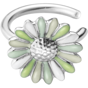 Georg Jensen Stine Goya Daisy Earcuff Sterling Sølv Ørering med Emalje