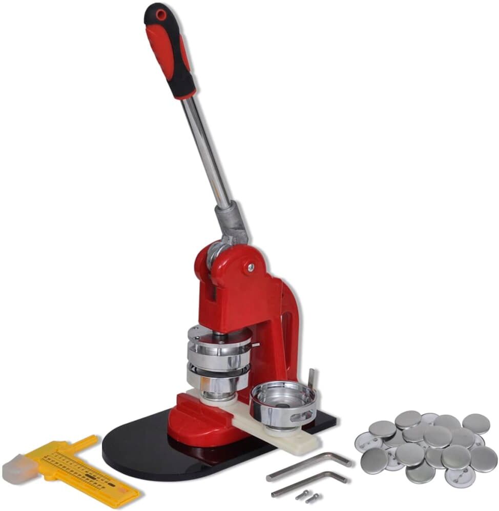 vidaXL badgemaskine 25 mm med cirkelskærer og badgedele 500 sæt vidaXL badgemaskine 25 mm med cirkelskærer og badgedele 500 sæt