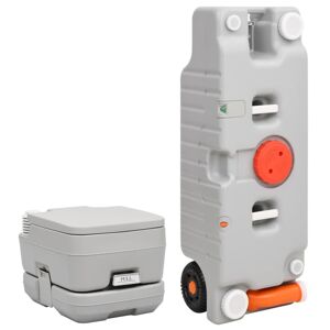 vidaXL transportabelt campingtoilet og vandbeholder