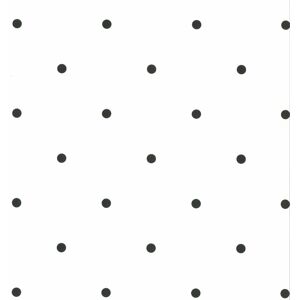 Noordwand Fabulous World tapet Dots hvid og sort 67105-3