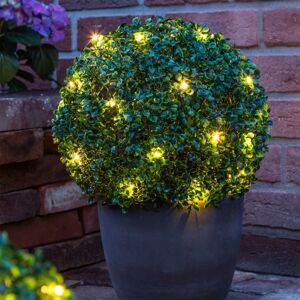 HI kugleformet buksbom med LED diameter 35 cm