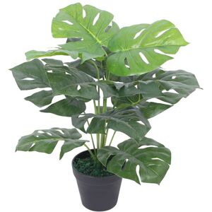 vidaXL kunstig monstera-plante med potte 45 cm grøn