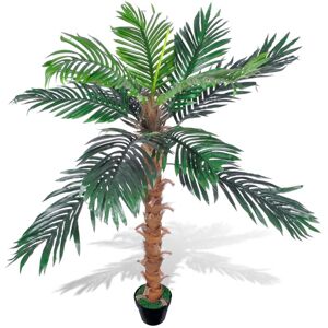 vidaXL kunstig plante kokospalme med potte 140 cm