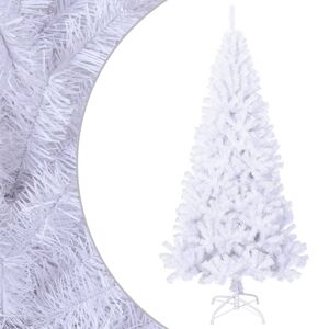 vidaXL kunstigt juletræ med tykke grene 180 cm PVC hvid