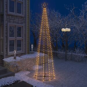 vidaXL kegleformet juletræ 400 LED'er 100x360 cm varm hvid