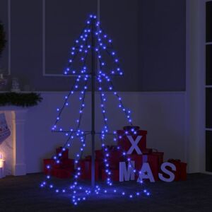 vidaXL kegleformet juletræ 78x120 cm 160 LED'er indendørs og udendørs