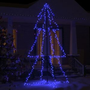 vidaXL kegleformet juletræ 120x220 cm 300 LED'er inde/ude