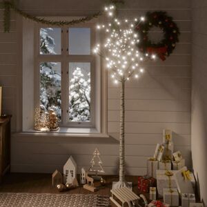 vidaXL juletræ 1,8 m 180 LED'er inde/ude piletræ koldt hvidt lys