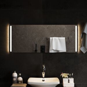 vidaXL badeværelsesspejl med LED-lys 100x40 cm