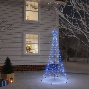 vidaXL juletræ med spyd 200 LED'er 180 cm blå