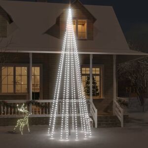 vidaXL juletræ til flagstang 732 LED'er 500 cm koldt hvidt lys