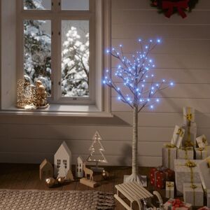 vidaXL juletræ 1,2 m 120 LED'er inde/ude piletræ blå
