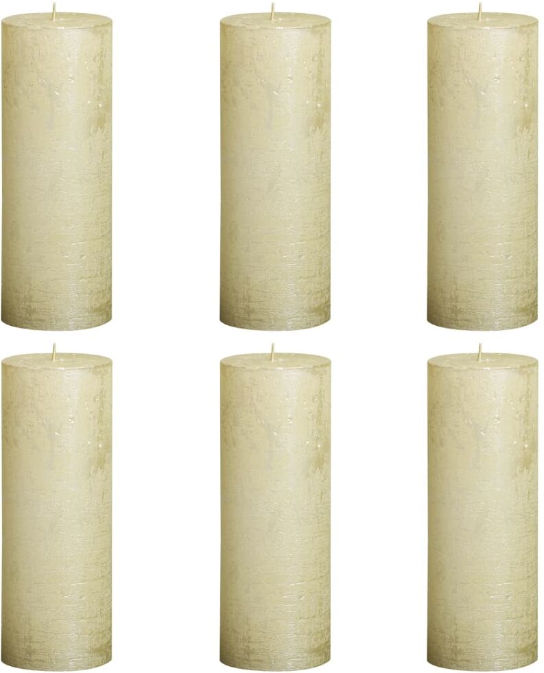 Bolsius rustikke bloklys 6 stk. 190 x 68 mm elfenbensfarvet Bolsius rustikke bloklys 6 stk. 190 x 68 mm elfenbensfarvet