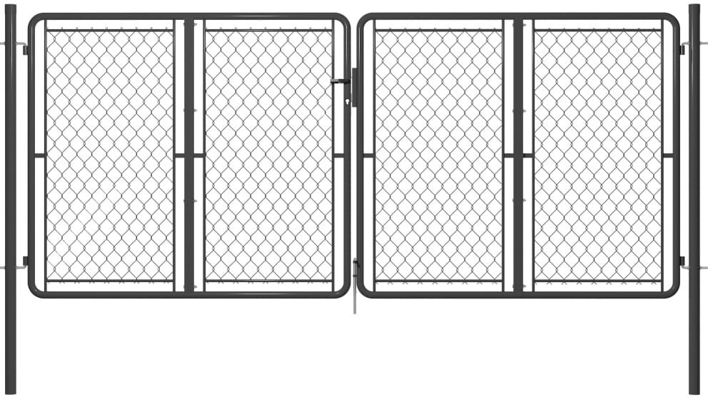 vidaXL havelåge 300x125 cm stål antracitgrå vidaXL havelåge 300x125 cm stål antracitgrå