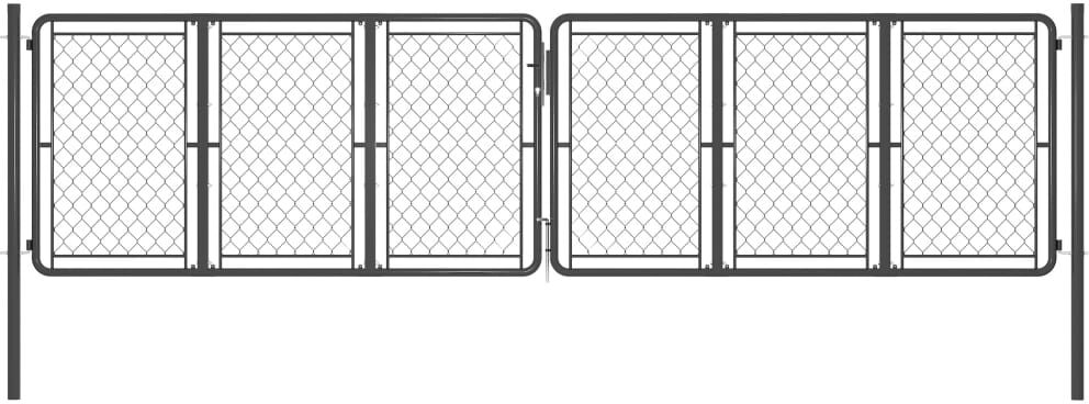 vidaXL havelåge 400x100 cm stål antracitgrå vidaXL havelåge 400x100 cm stål antracitgrå