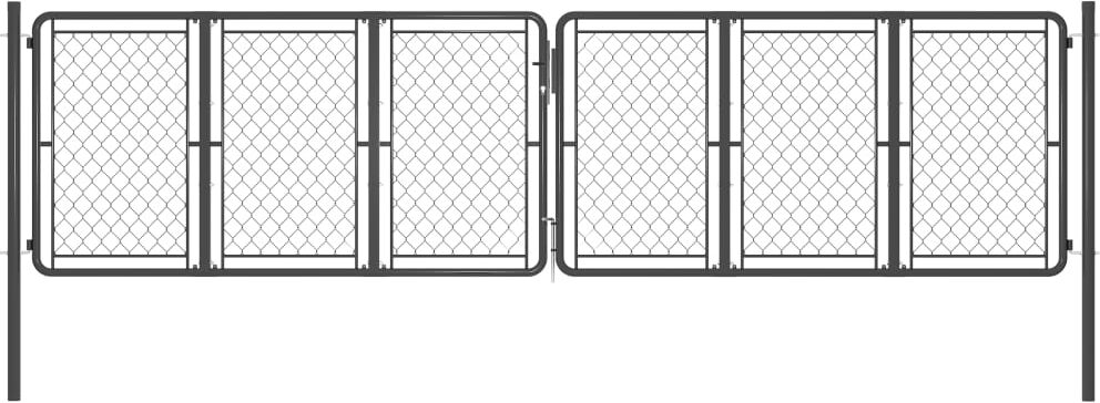 vidaXL havelåge 400x125 cm stål antracitgrå vidaXL havelåge 400x125 cm stål antracitgrå