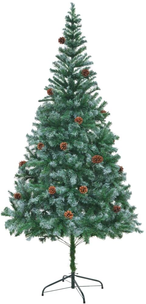 vidaXL kunstigt juletræ med grankogler 210 cm vidaXL kunstigt juletræ med grankogler 210 cm