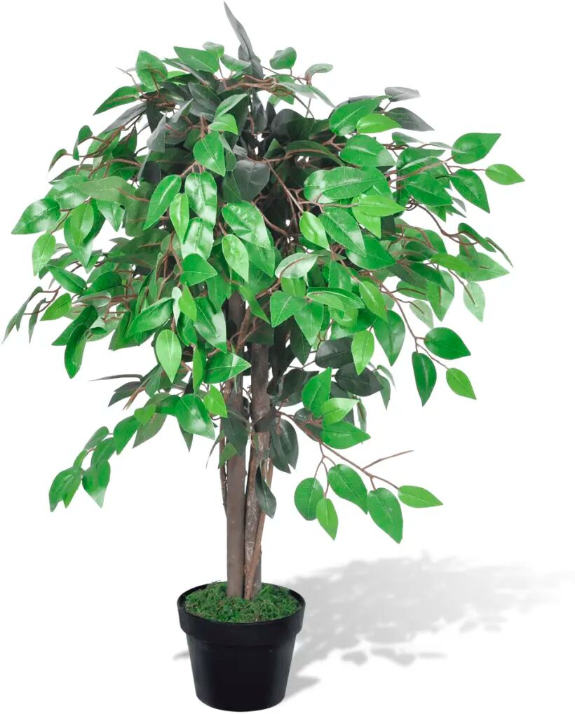 vidaXL Kunstig Plante Ficus Træ med Potte 90 cm