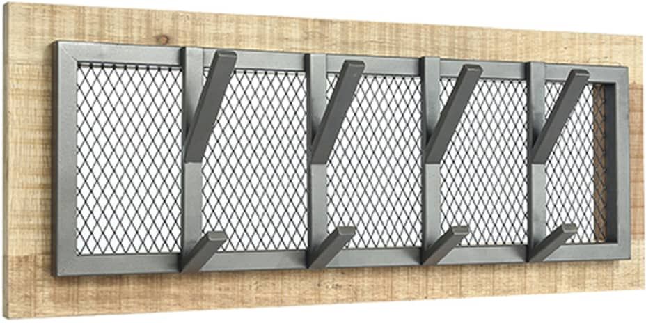 LABEL51 knagerække Crude 75x11x30 cm str. M grå LABEL51 knagerække Crude 75x11x30 cm str. M grå