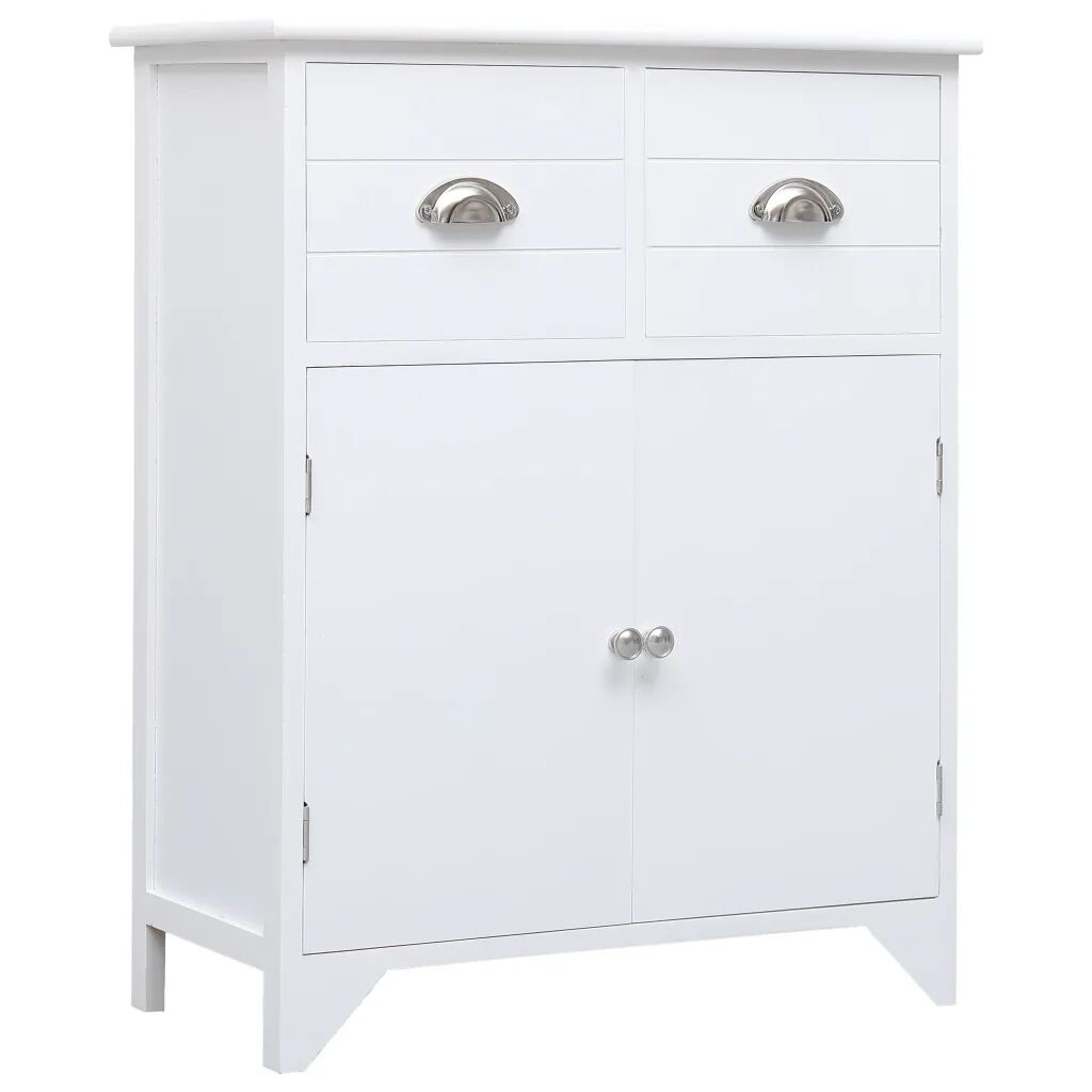 vidaXL sideskab 60 x 30 x 75 cm kejsertræ hvid vidaXL sideskab 60 x 30 x 75 cm kejsertræ hvid