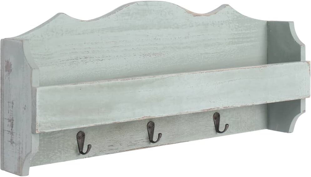 vidaXL vægmonteret knagerække 50 x 10 x 23 cm træ grøn vidaXL vægmonteret knagerække 50 x 10 x 23 cm træ grøn