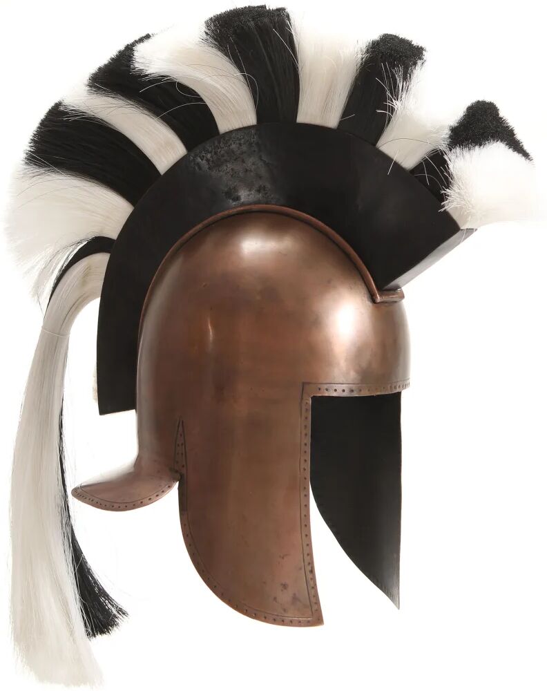 vidaXL græsk krigshjelm til rollespil antik stål kobberfarvet vidaXL græsk krigshjelm til rollespil antik stål kobberfarvet