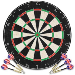 vidaXL professionel dartskive i sisal med 6 dartpile