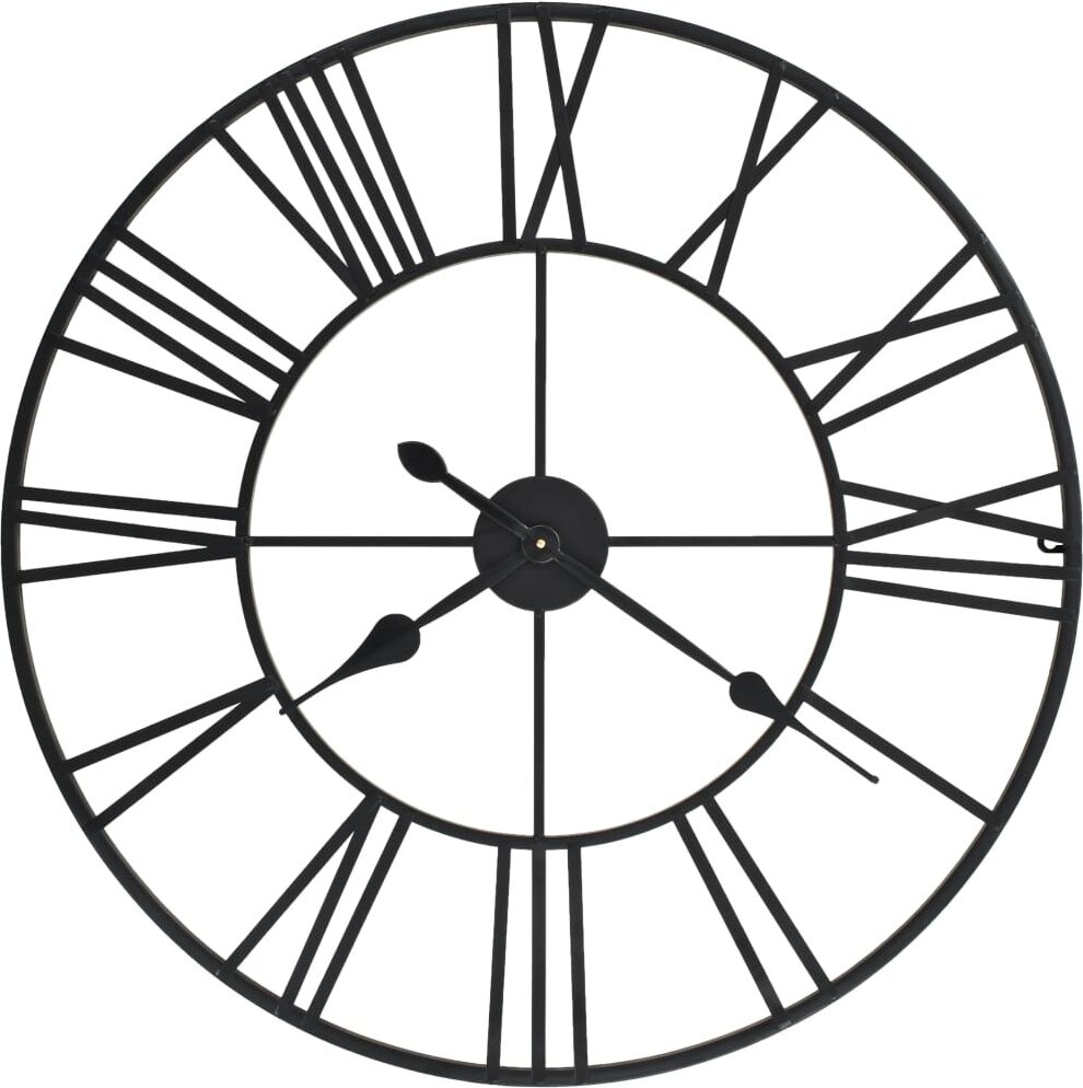 vidaXL vægur i vintagestil kvarts-urværk metal 80 cm XXL vidaXL vægur i vintagestil kvarts-urværk metal 80 cm XXL