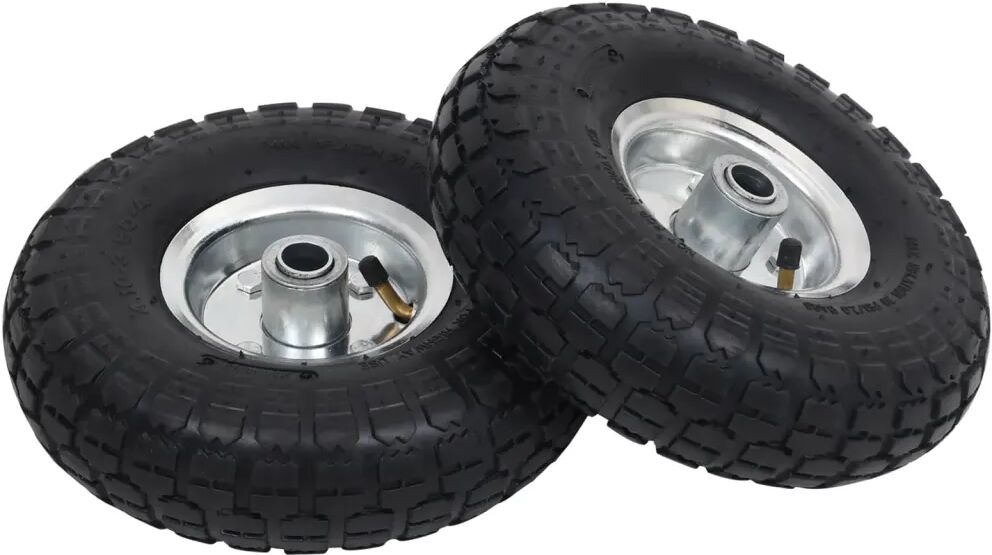 vidaXL sækkevognshjul 2 stk gummi 4.10/3.50-4 (260 x 83) vidaXL sækkevognshjul 2 stk gummi 4.10/3.50-4 (260 x 83)