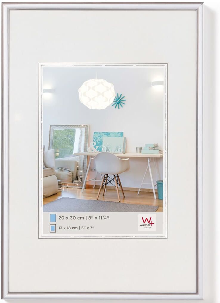 Walther Design billedramme New Lifestyle 50x70 cm sølvfarvet Walther Design billedramme New Lifestyle 50x70 cm sølvfarvet