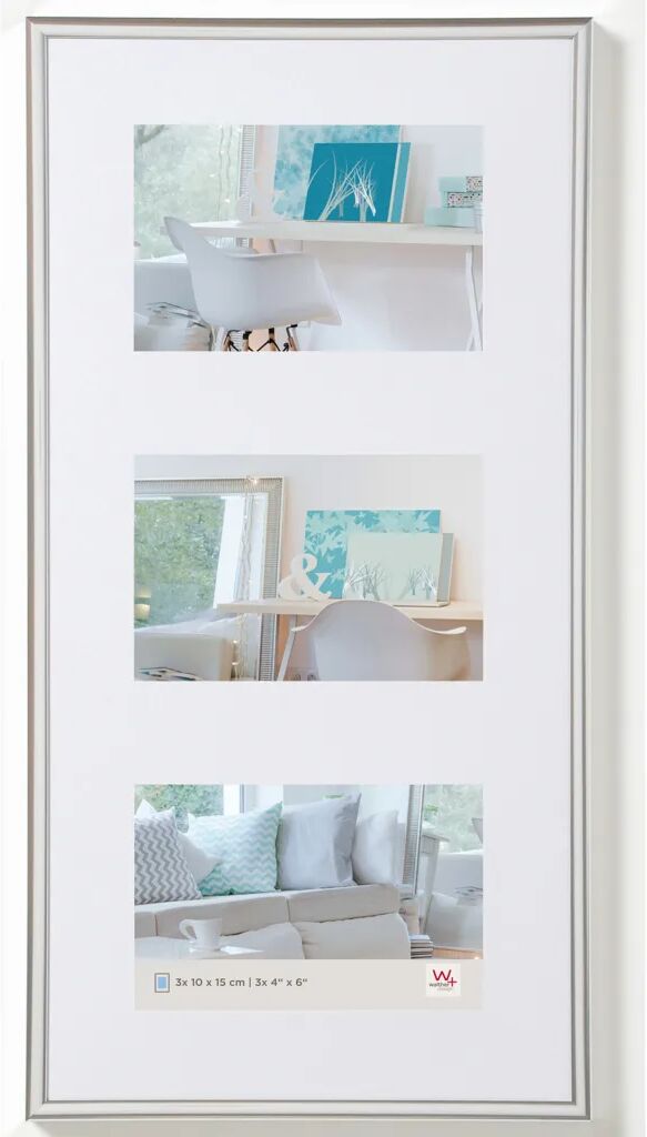 Walther Design billedramme New Lifestyle 3x10x15 cm sølvfarvet Walther Design billedramme New Lifestyle 3x10x15 cm sølvfarvet