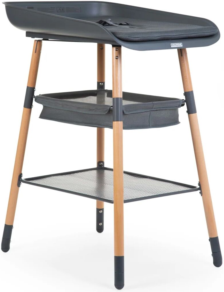 CHILDHOME puslebord Evolux antracitgrå og naturfarvet CHILDHOME puslebord Evolux antracitgrå og naturfarvet